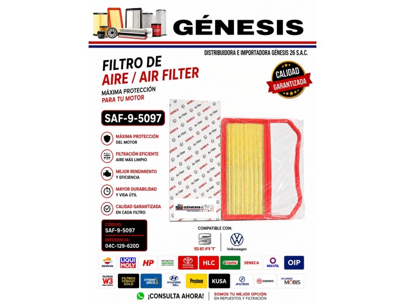 FILTRO DE AIRE SAF-9-5097 SEINECA
