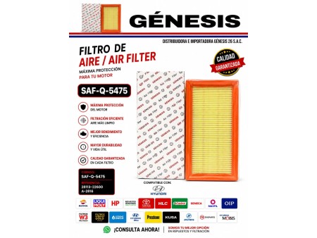 FILTRO DE AIRE SAF-Q-5475 SEINECA