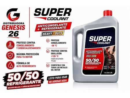 REFRIGERANTE 50% ASIAN RED SUPER COOLANT 1GL ROJO