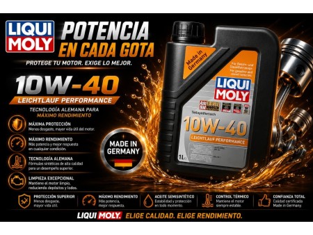 ACEITE 10W40 LEICHTLAUF PERFORMANCE LIQUI MOLY 1LT
