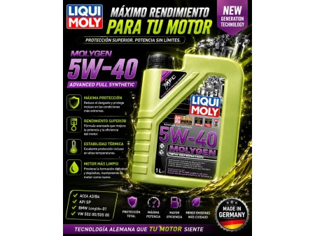 ACEITE 5W40 MOLYGEN NEW GENERATION LIQUI MOLY 1LT