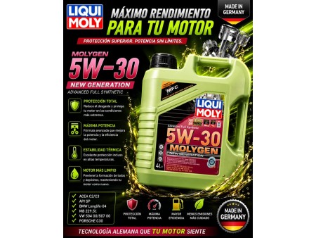 ACEITE 5W30 MOLYGEN NEW GENERATION DPF LIQUI MOLY GL DE 4LT