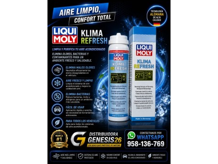 KLIMA RE-FRESH LIQUI MOLY 75ML /LIMPIEZA DE AIRE ACONDICIONADO