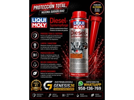 DIESEL SYSTEMPFLEGE LIQUI MOLY 250ML / LIMPIEZA Y LUBRICACION DE SISTEMA DIESEL
