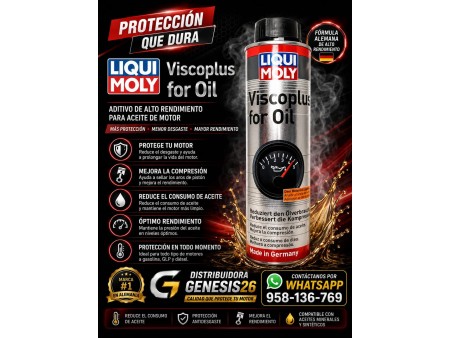 VISCOPLUS LIQUI MOLY 300ML / ESTABILIZADOR DE VISCOSIDAD DE ACEITE
